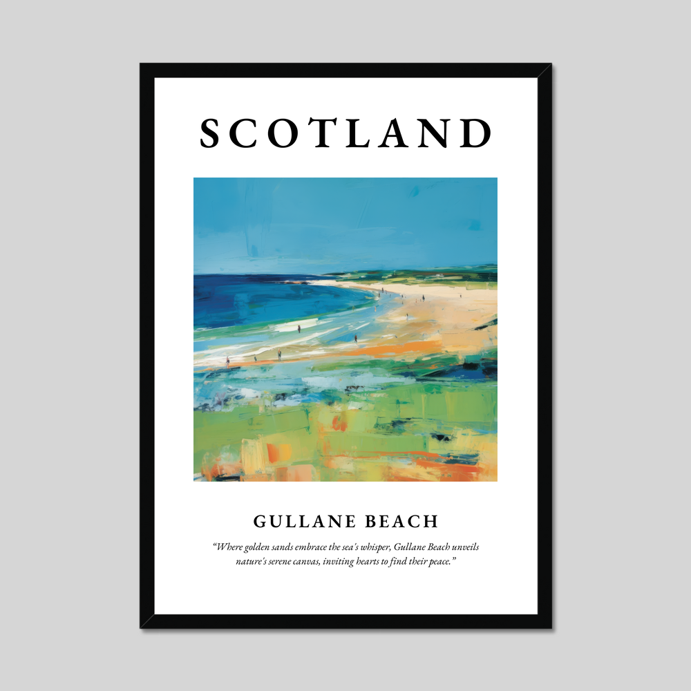 Poster of Gullane Beach, Scotland.