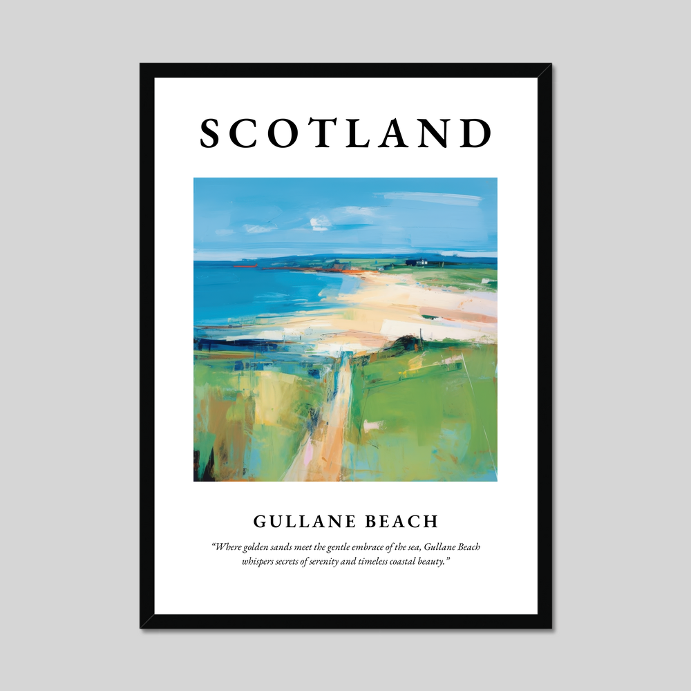 Poster of Gullane Beach, Scotland.