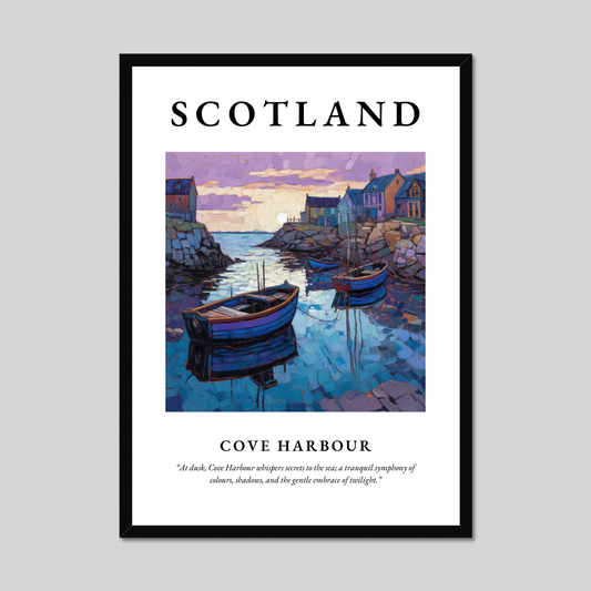 Poster of Cove Harbour, Scotland.