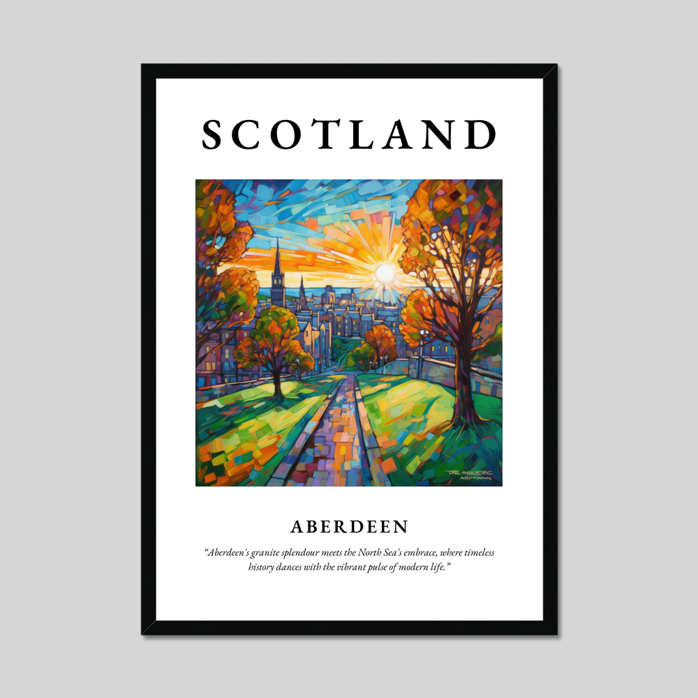 Poster of Aberdeen, Scotland.