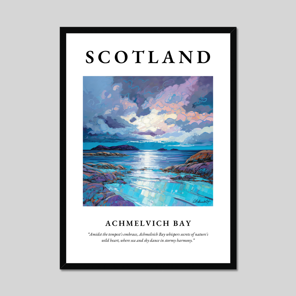 Poster of Achmelvich Bay, Scotland.