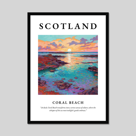 Poster of Coral Beach, Scotland.