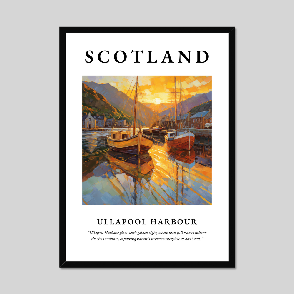 Poster of Ullapool Harbour, Scotland.