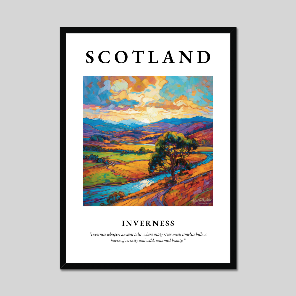 Poster of Inverness, Scotland.