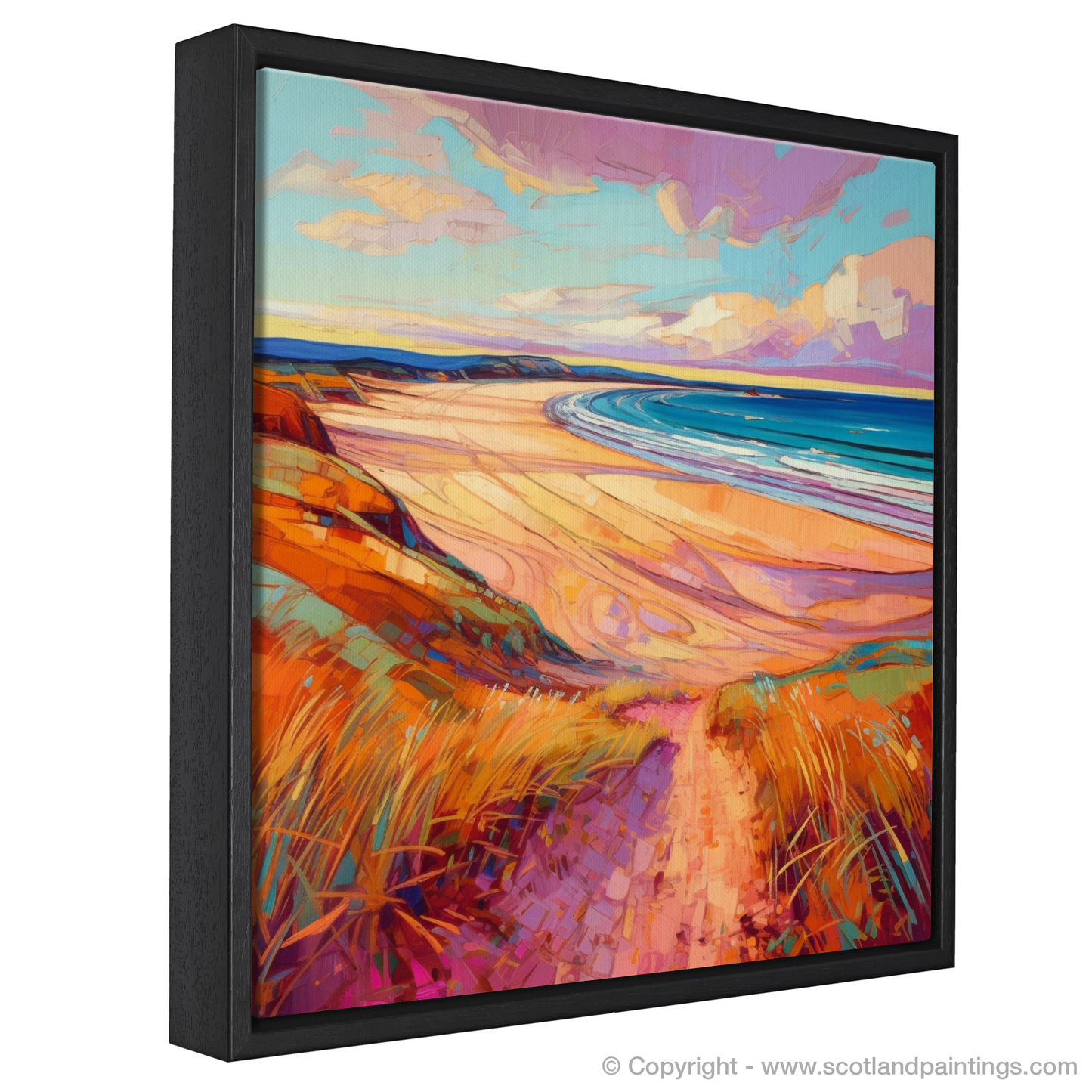 Lunan Bay Enchantment: A Modern Impressionist Ode to Scottish Shores