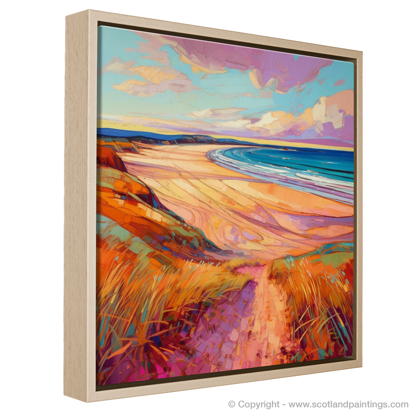 Lunan Bay Enchantment: A Modern Impressionist Ode to Scottish Shores