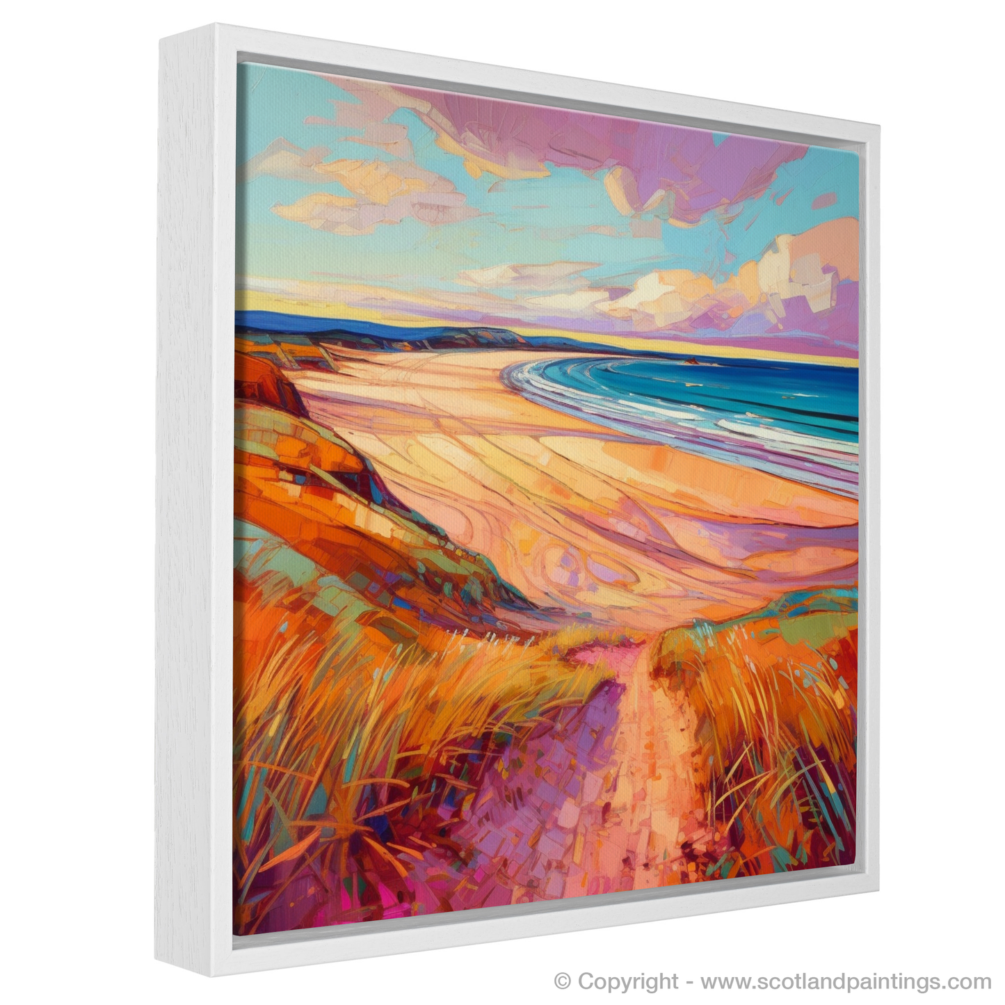 Lunan Bay Enchantment: A Modern Impressionist Ode to Scottish Shores