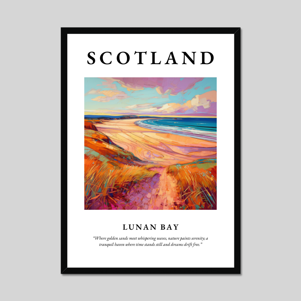 Poster of Lunan Bay, Scotland.