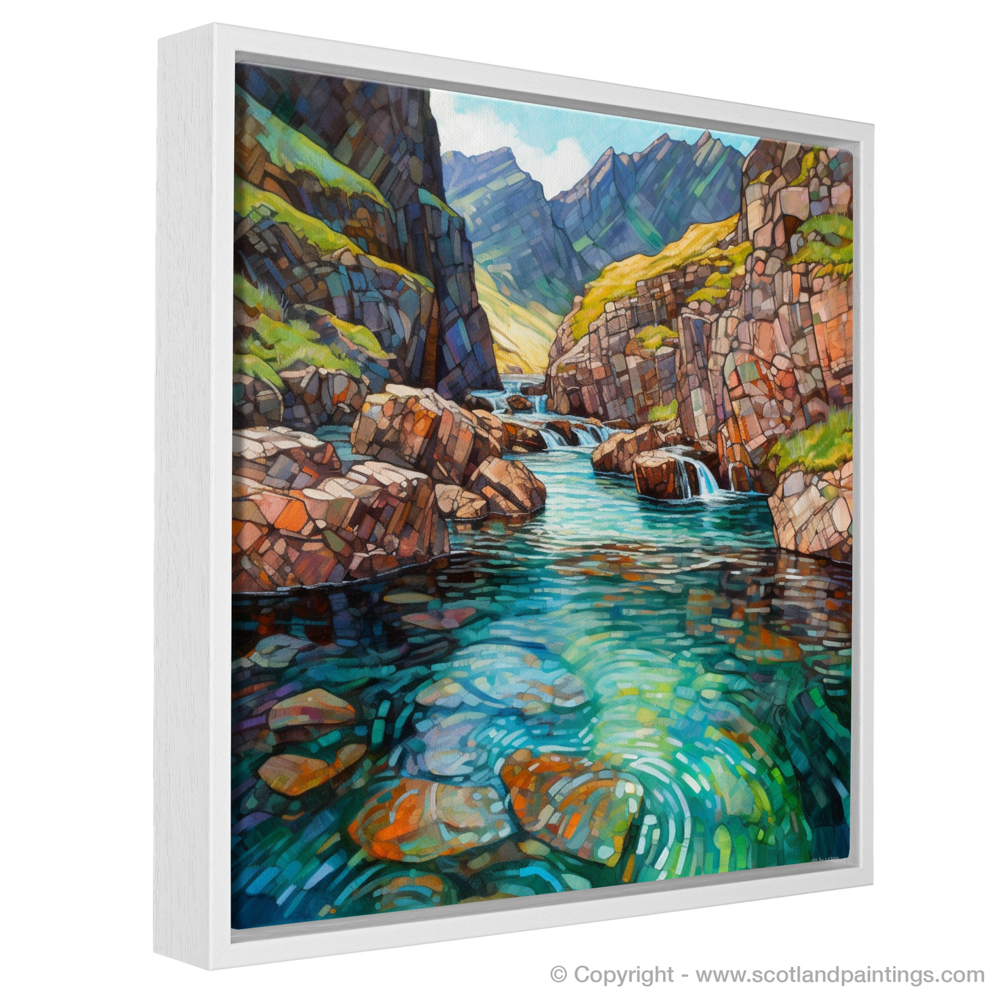 Enchanted Waters of the Fairy Pools: A Modern Impressionist Ode to Scottish Coves