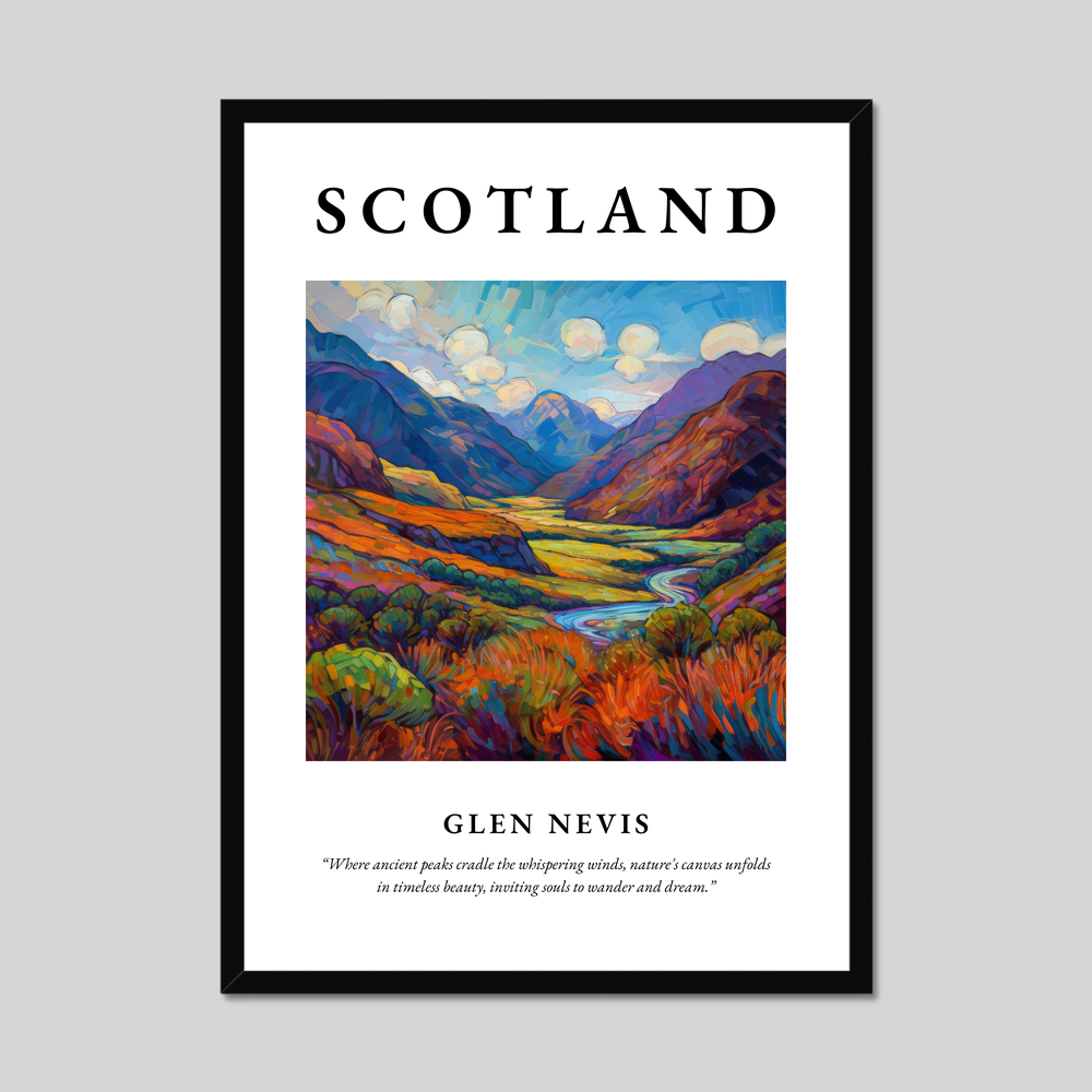 Poster of Glen Nevis, Scotland.