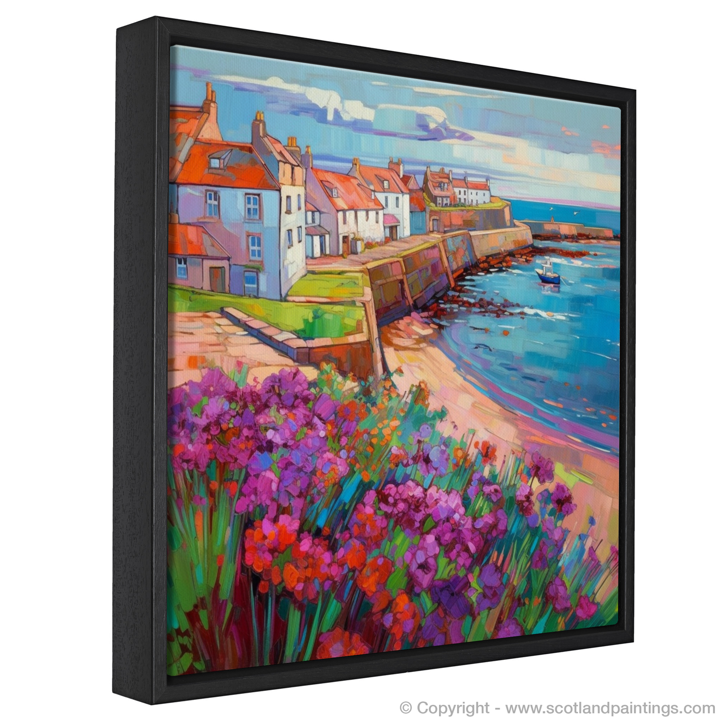 Whimsy of Elie: A Modern Impressionist Homage to Scottish Village Life