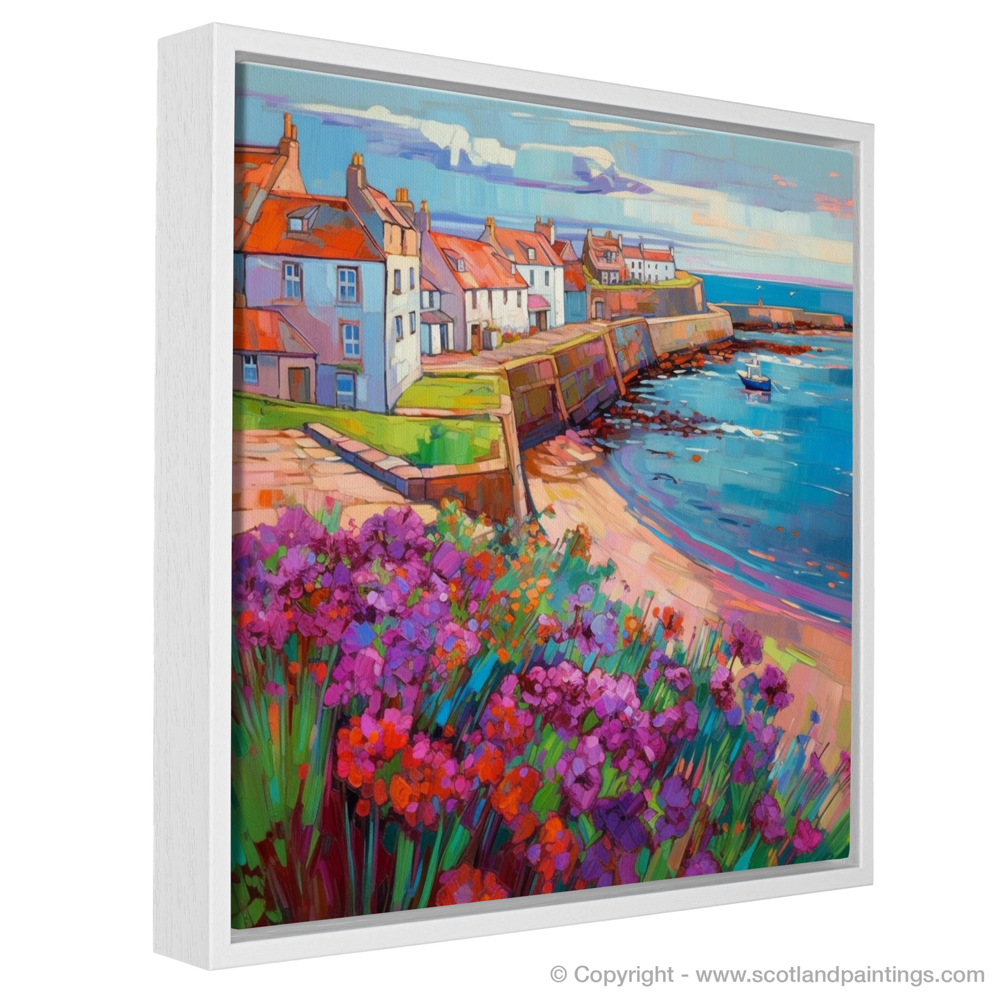 Whimsy of Elie: A Modern Impressionist Homage to Scottish Village Life