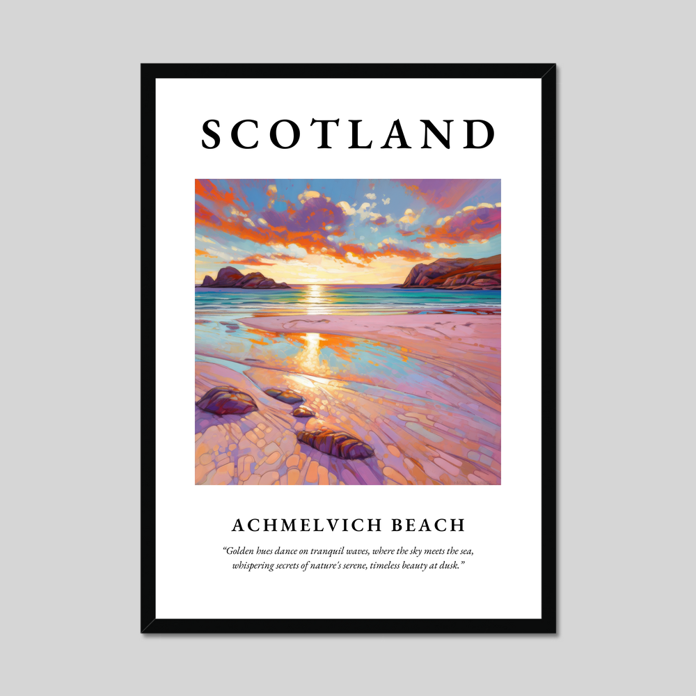 Poster of Achmelvich Beach, Scotland.