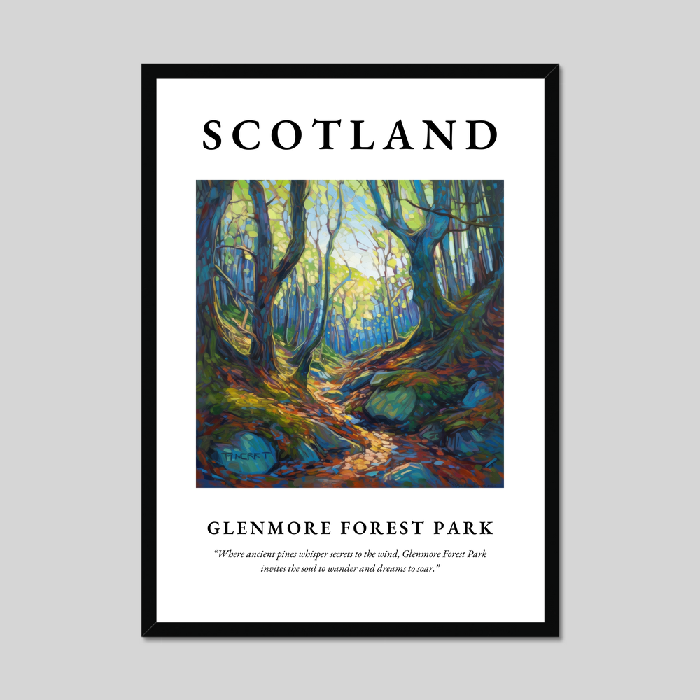 Poster of Glenmore Forest Park, Scotland.