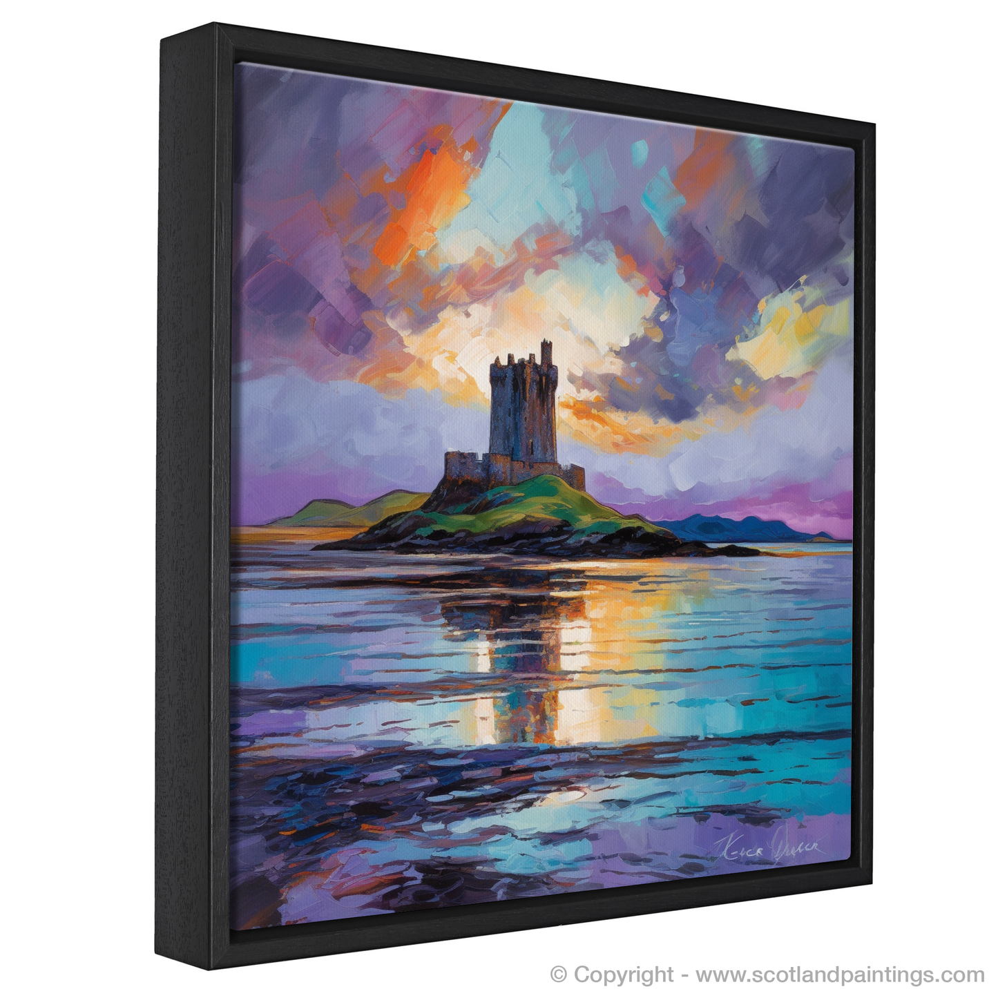 Storm's Embrace over Castle Stalker Bay