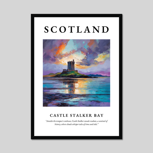 Poster of Castle Stalker Bay, Scotland.