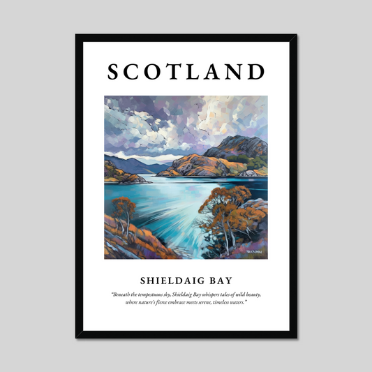 Poster of Shieldaig Bay, Scotland.