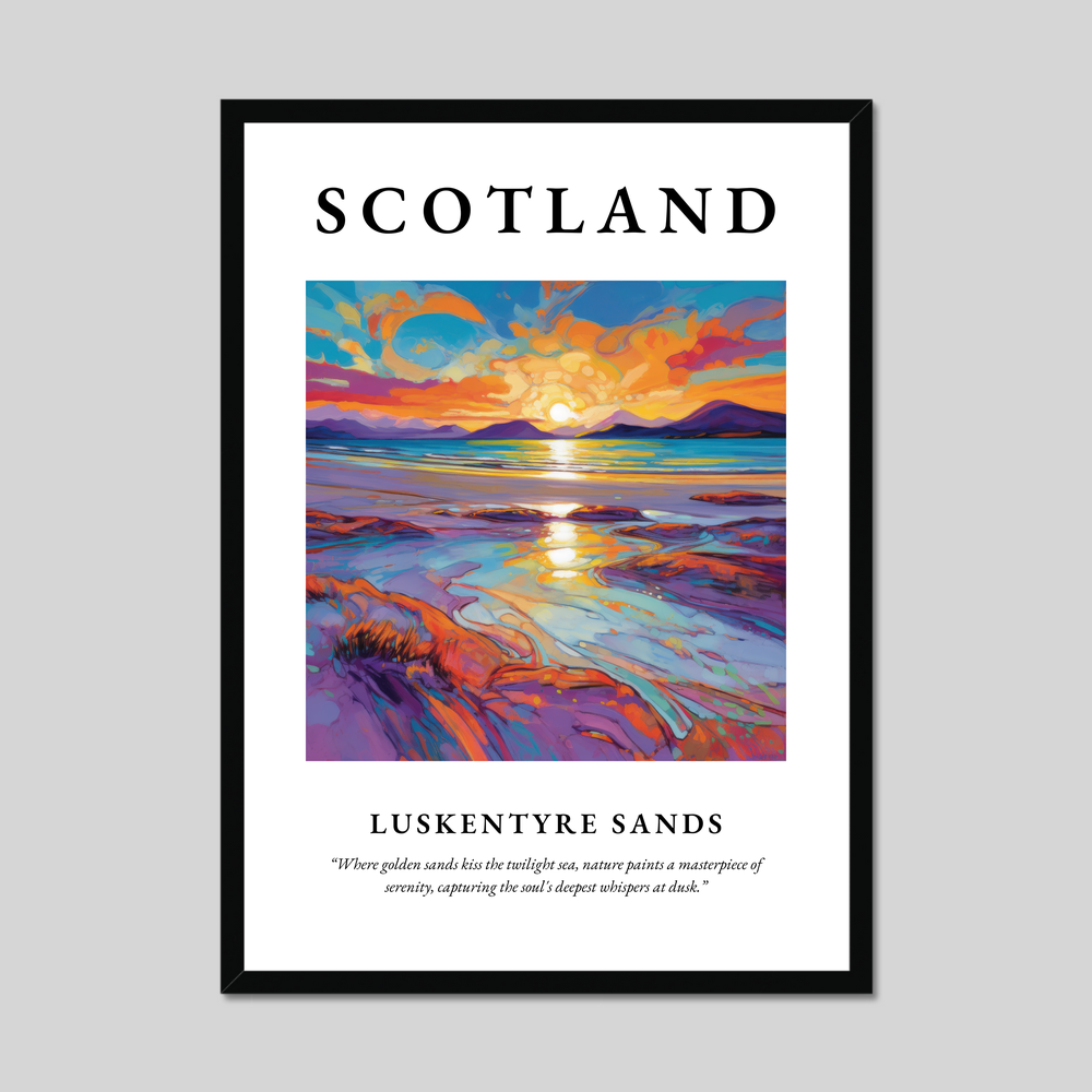 Poster of Luskentyre Sands, Scotland.