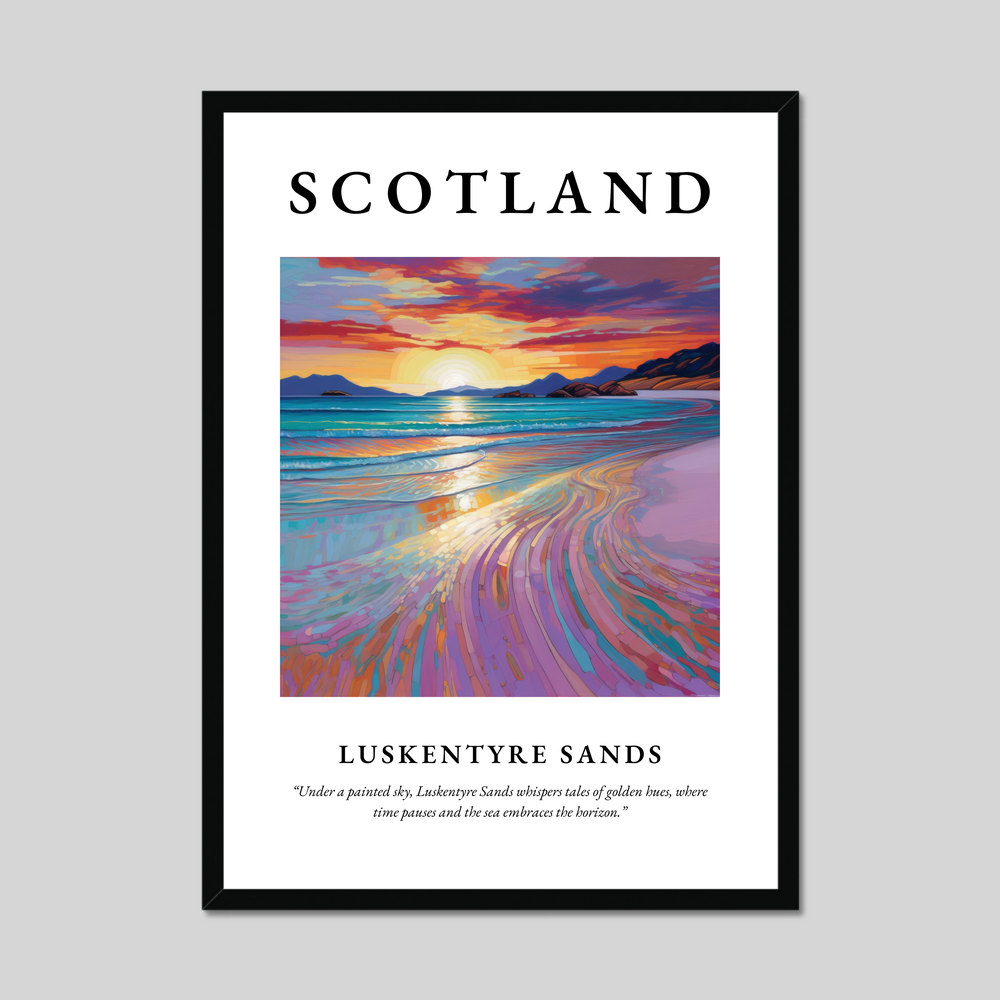 Poster of Luskentyre Sands, Scotland.