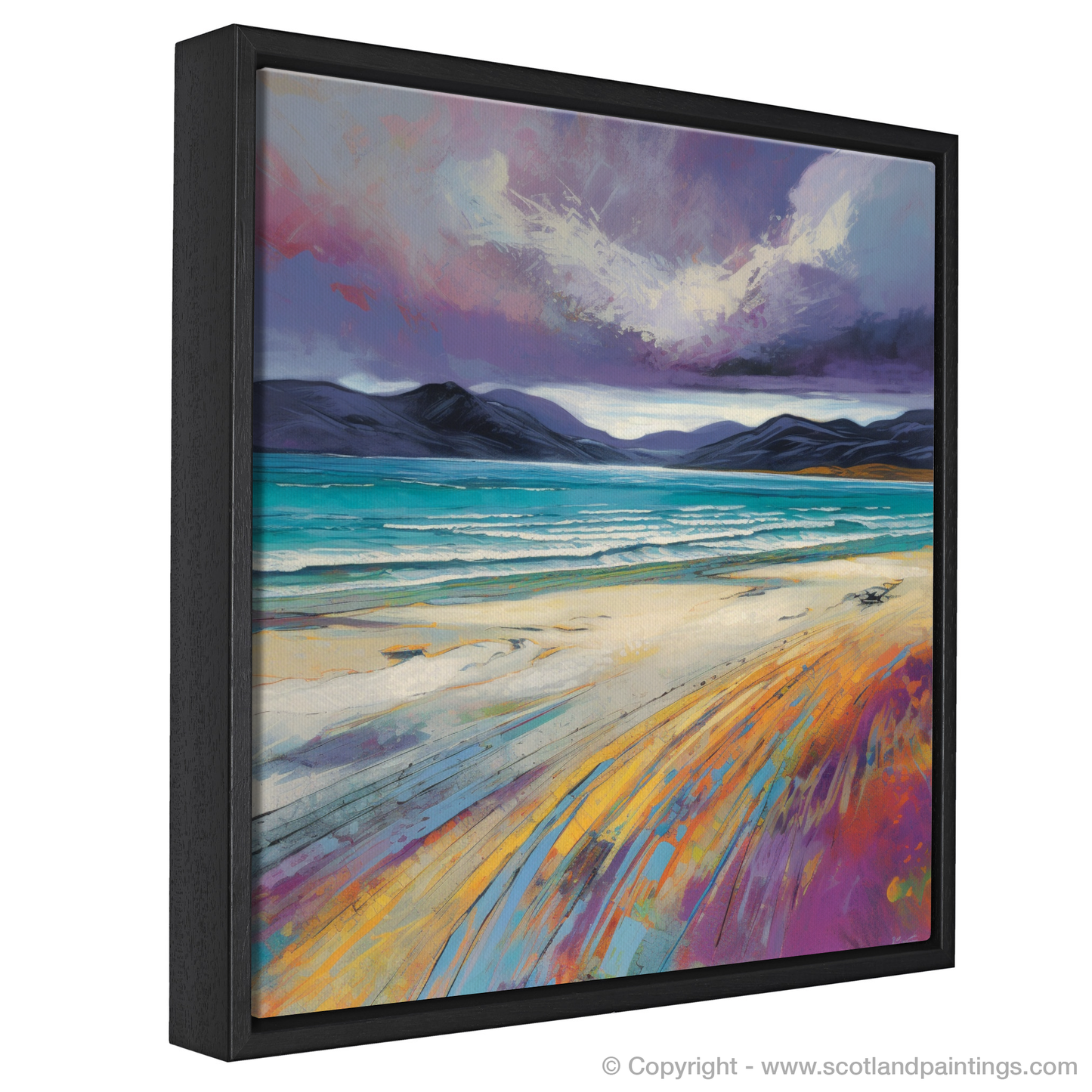 Storm over Luskentyre Sands: A Modern Impressionist Tribute