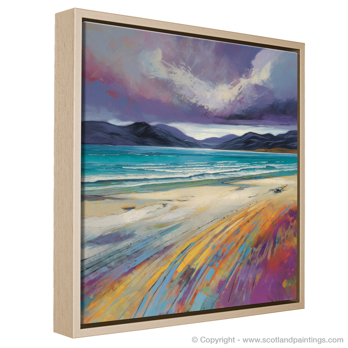 Storm over Luskentyre Sands: A Modern Impressionist Tribute