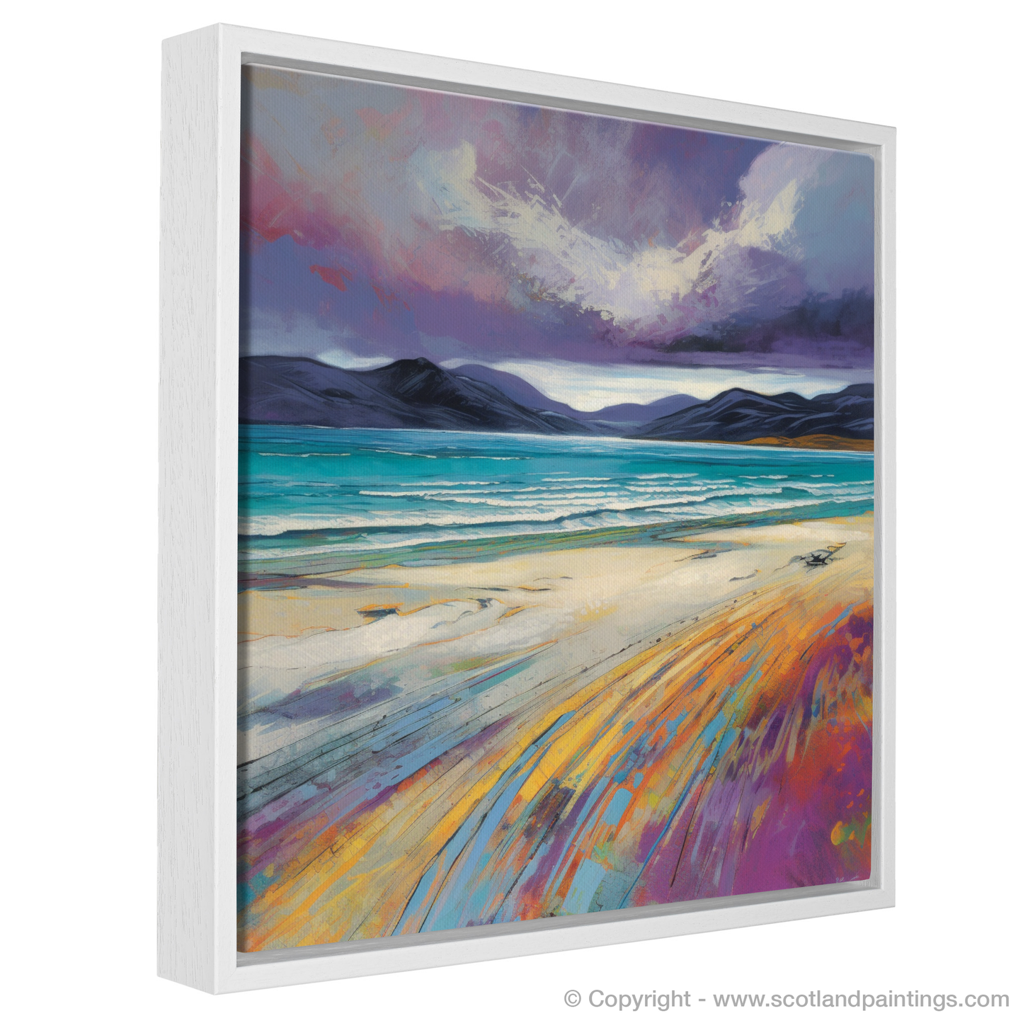 Storm over Luskentyre Sands: A Modern Impressionist Tribute