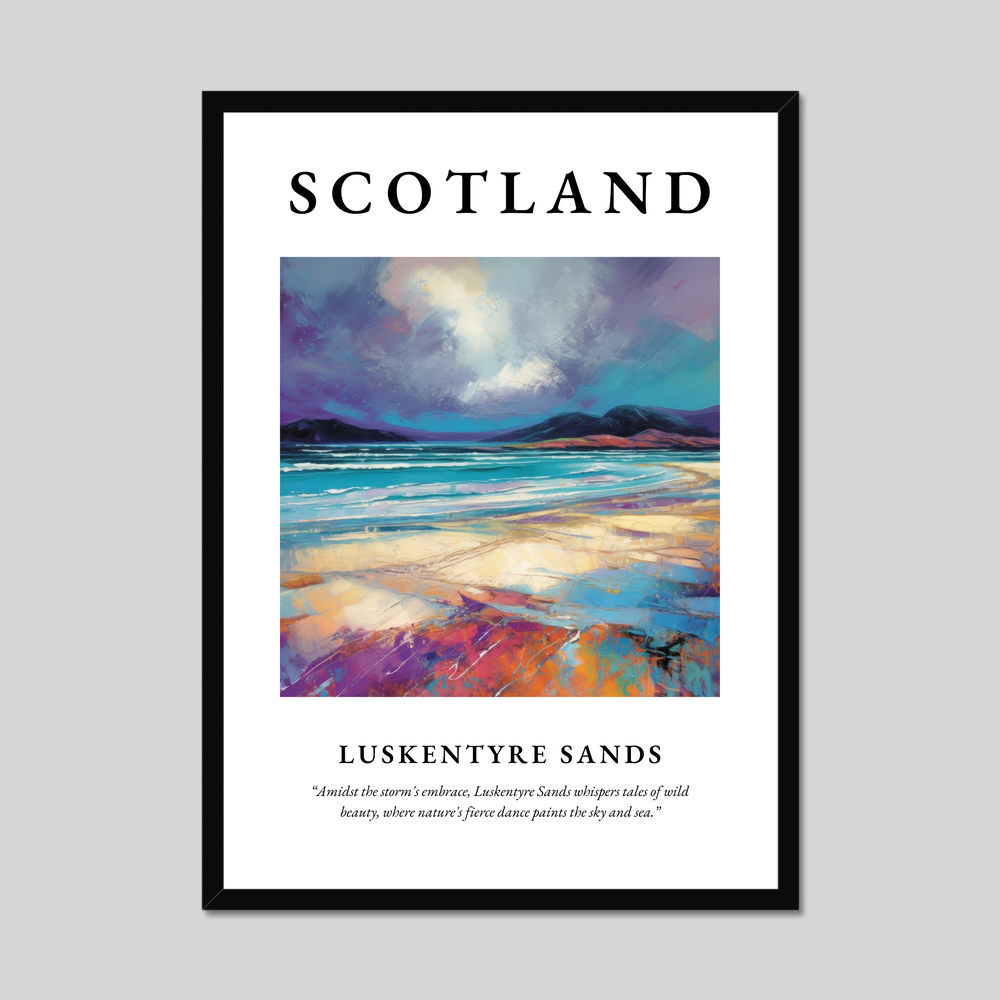 Poster of Luskentyre Sands, Scotland.