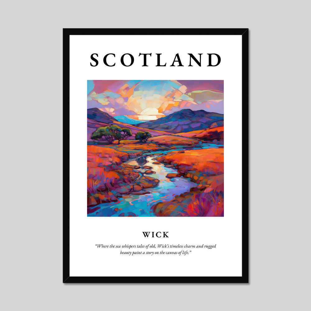 Poster of Wick, Scotland.