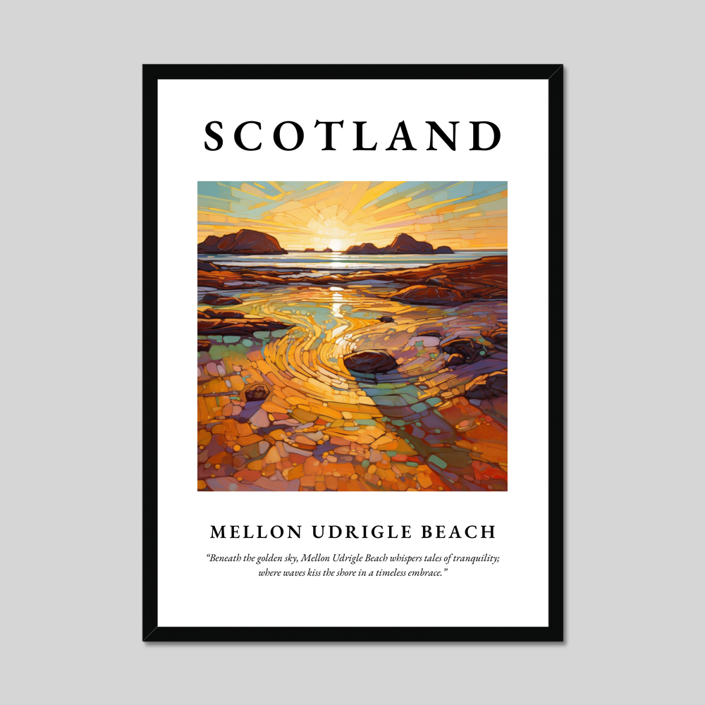 Poster of Mellon Udrigle Beach, Scotland.