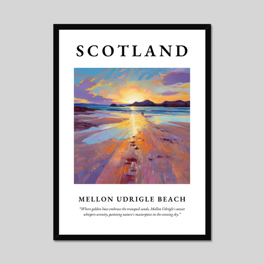 Poster of Mellon Udrigle Beach, Scotland.