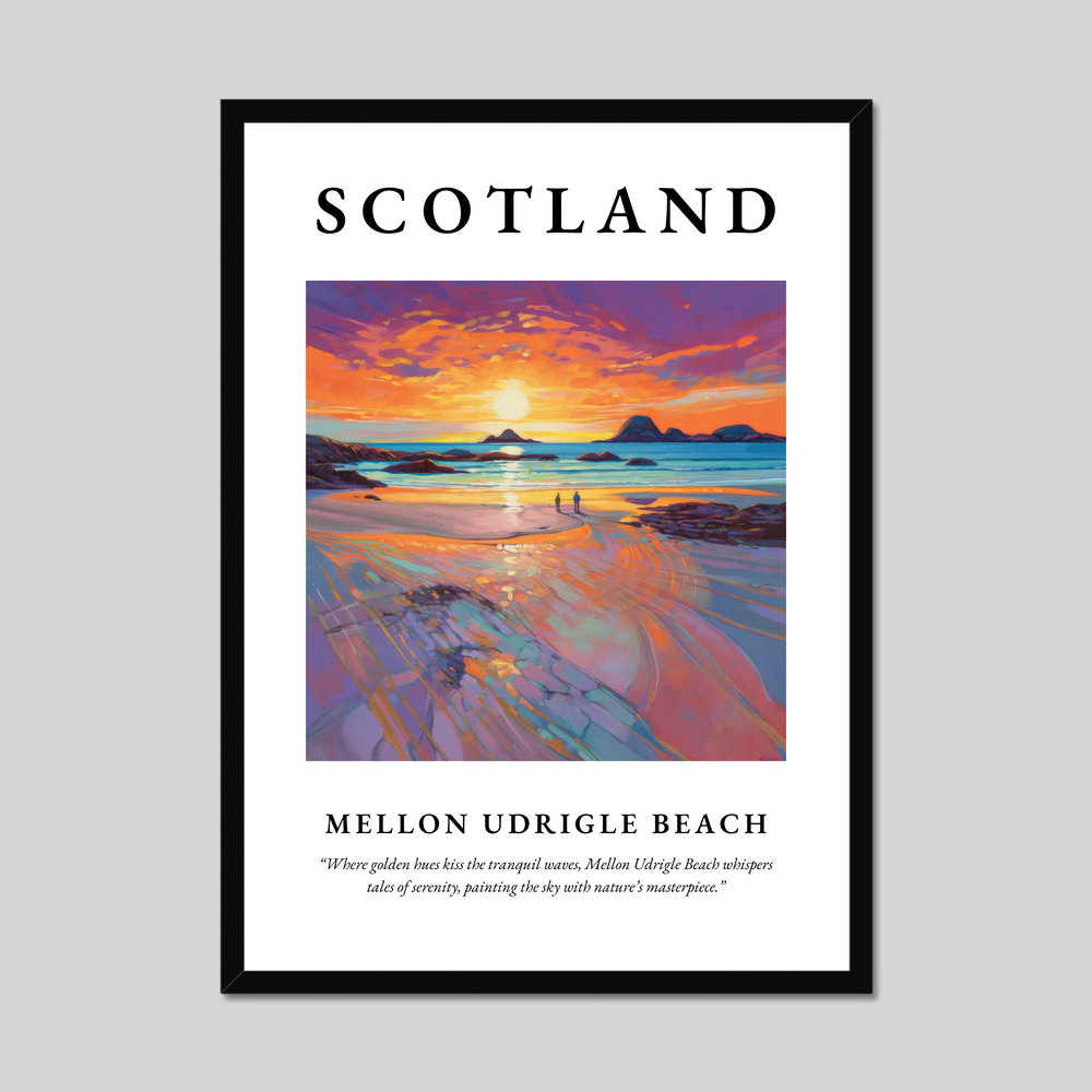 Poster of Mellon Udrigle Beach, Scotland.