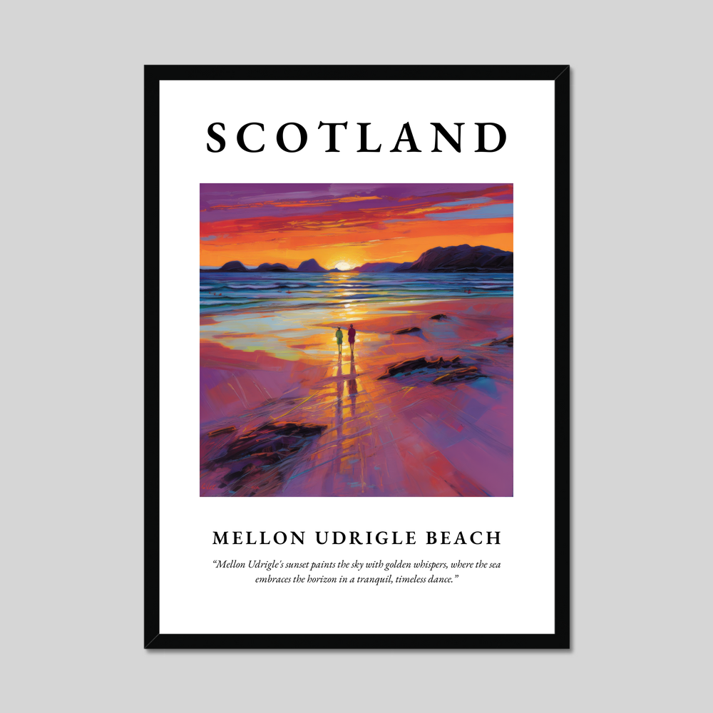 Poster of Mellon Udrigle Beach, Scotland.