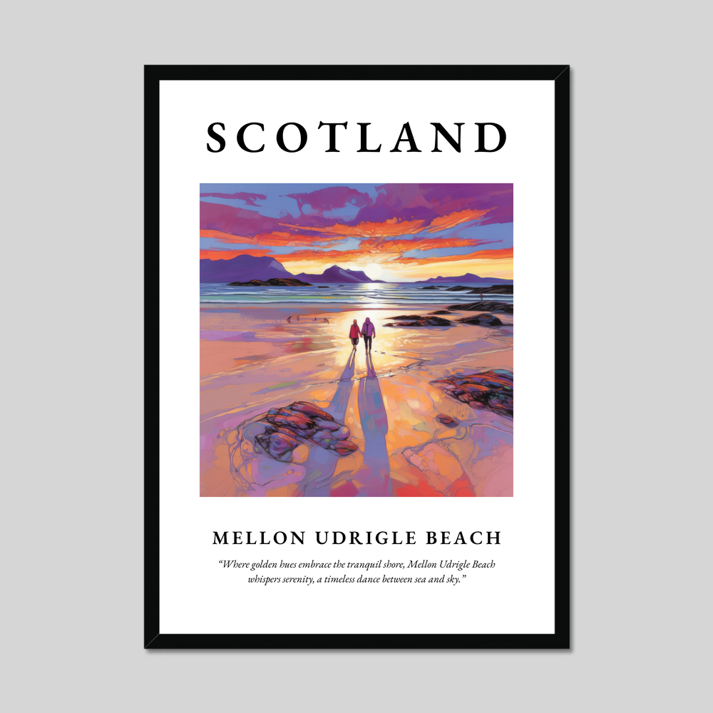 Poster of Mellon Udrigle Beach, Scotland.