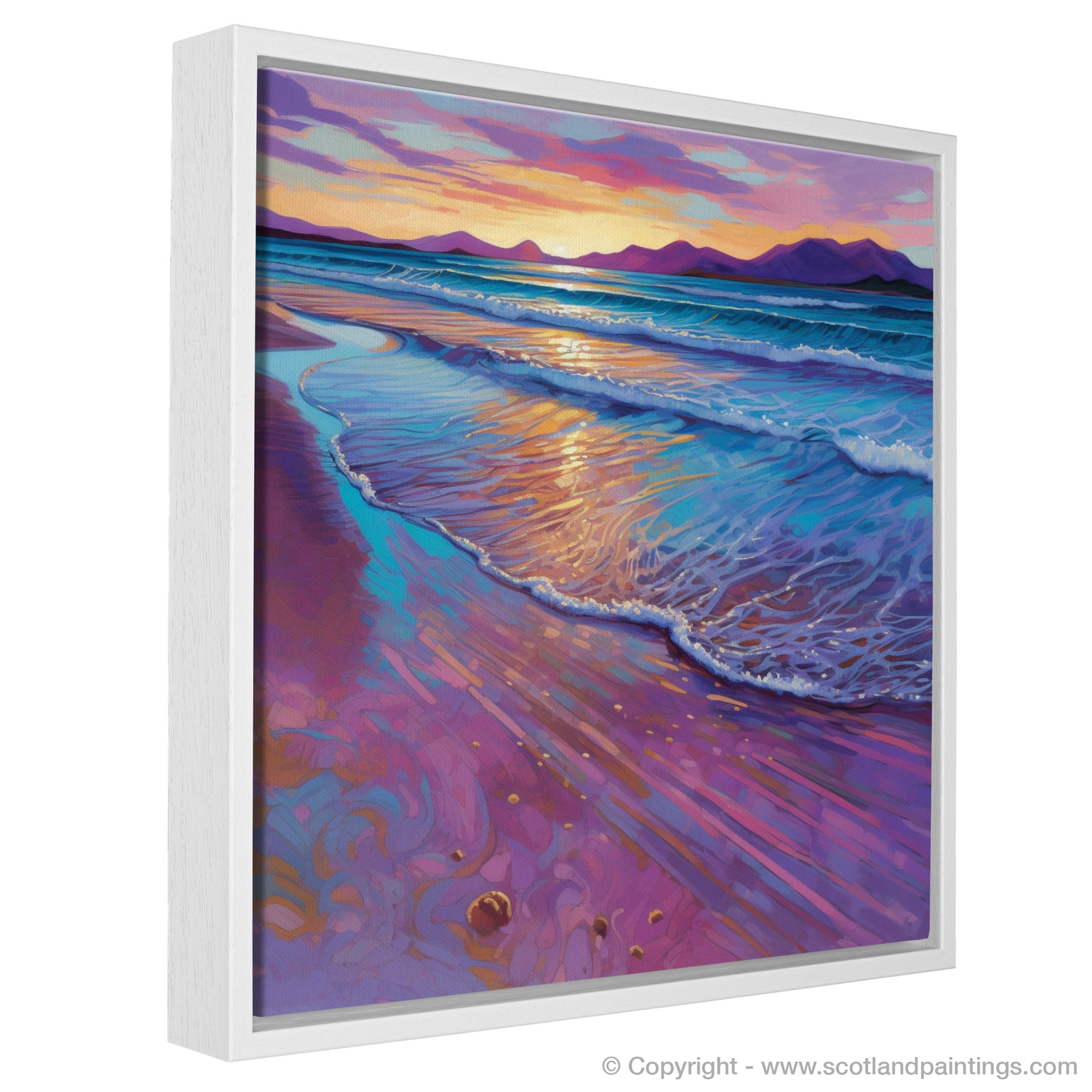 Dusk at Scarista Beach: An Impressionist Symphony of Colour