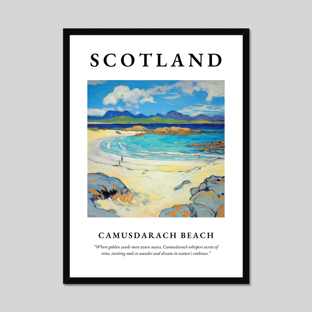 Poster of Camusdarach Beach, Scotland.