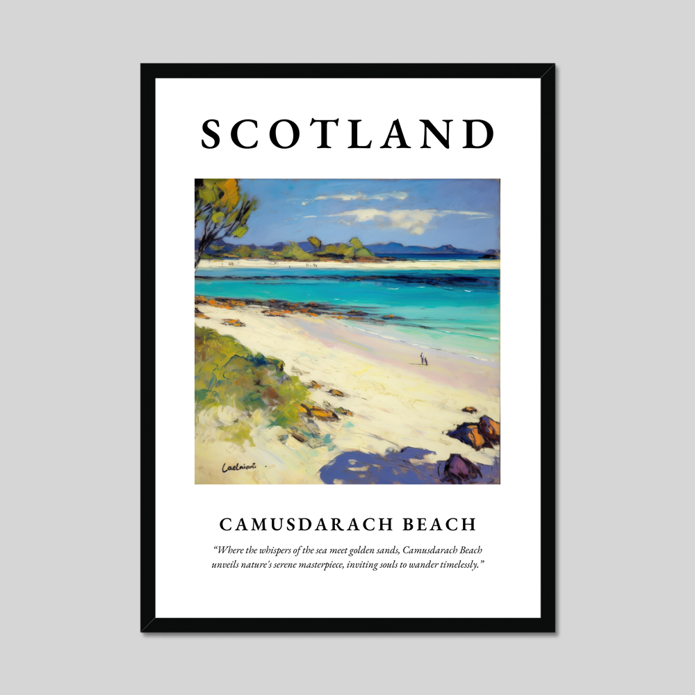 Poster of Camusdarach Beach, Scotland.