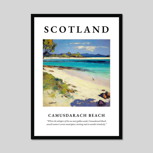 Poster of Camusdarach Beach, Scotland.