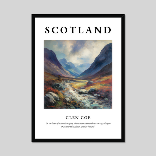 Poster of Glen Coe, Scotland.