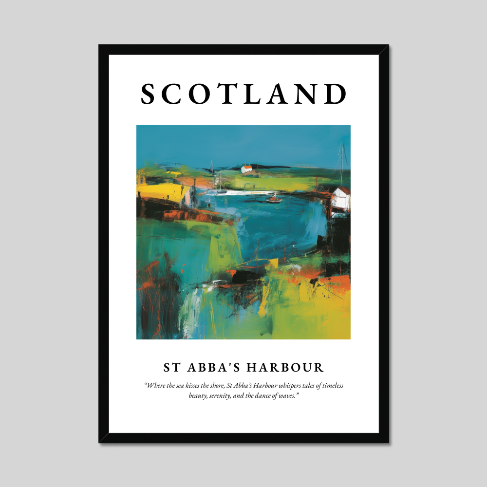 Poster of St Abba's Harbour, Scotland.