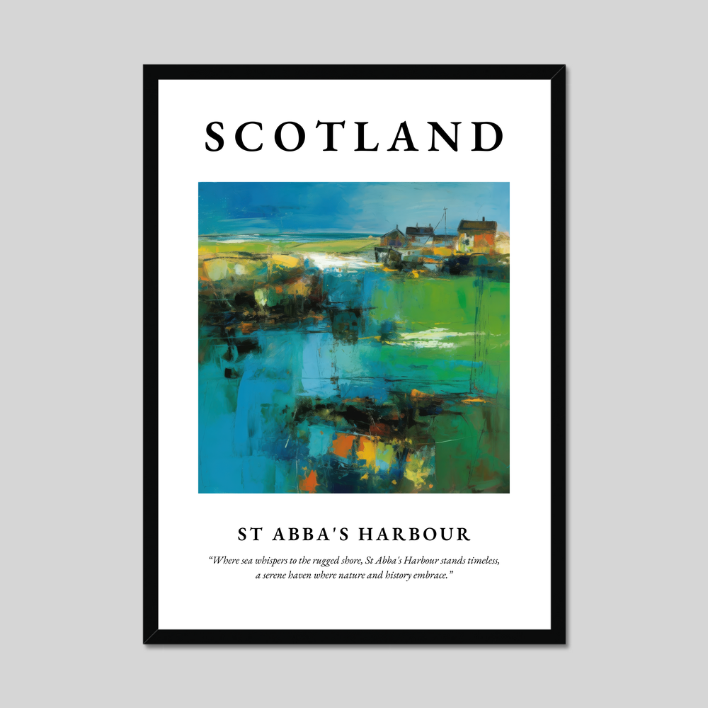 Poster of St Abba's Harbour, Scotland.