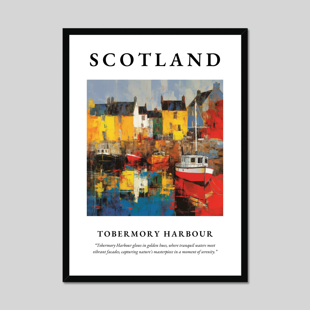 Poster of Tobermory Harbour, Scotland.