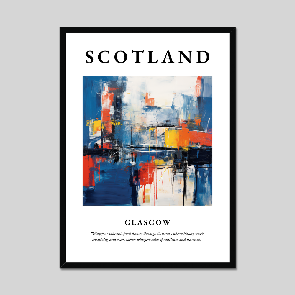 Poster of Glasgow, Scotland.