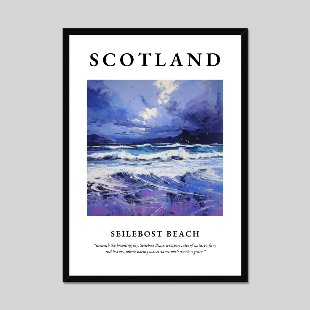 Poster of Seilebost Beach, Scotland.