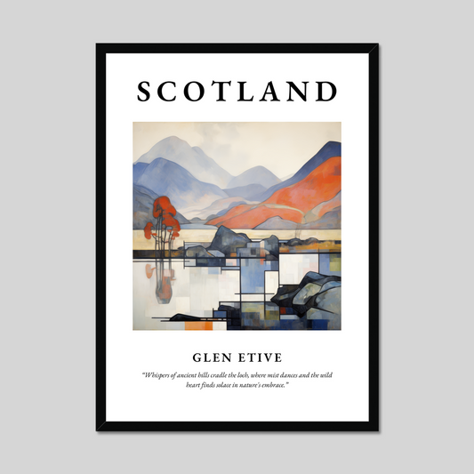 Poster of Glen Etive, Scotland.