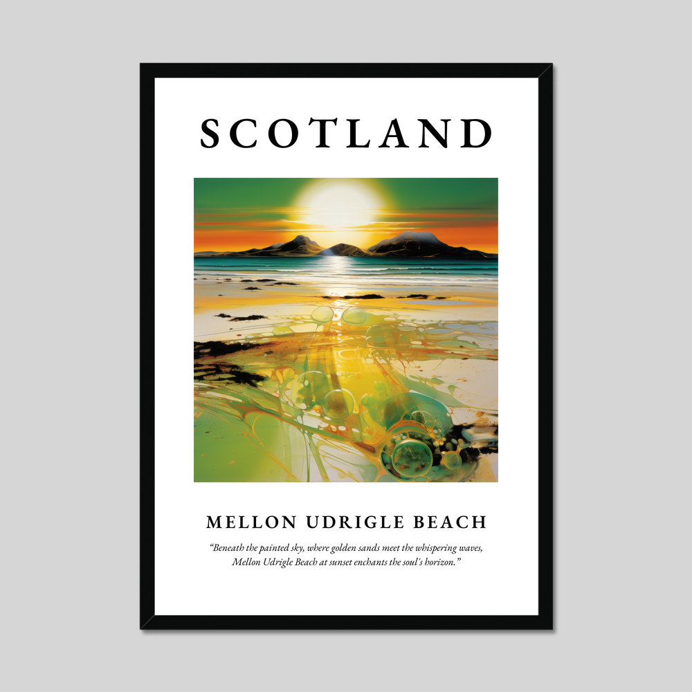 Poster of Mellon Udrigle Beach, Scotland.