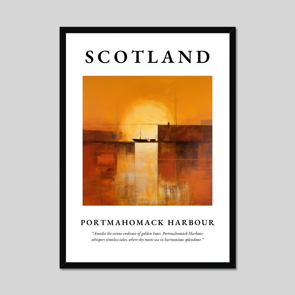 Poster of Portmahomack Harbour, Scotland.