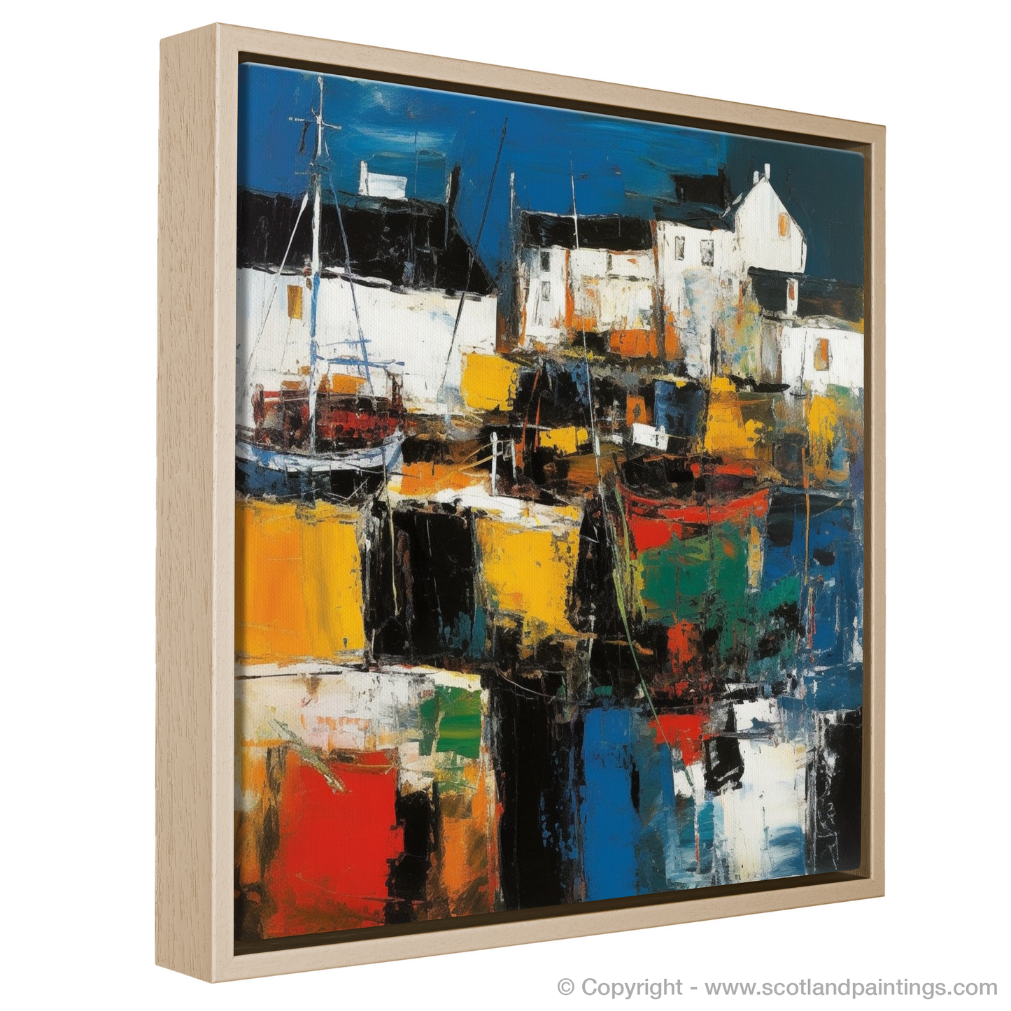 Abstract Expressionism of Portsoy Harbour