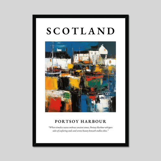 Poster of Portsoy Harbour, Scotland.