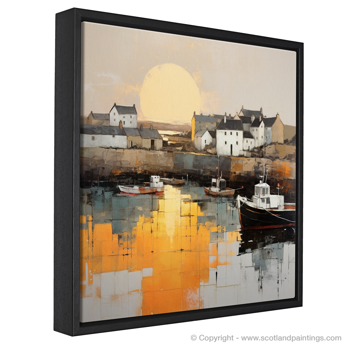 Portmahomack Harbour at Sunset: A Minimalist Masterpiece