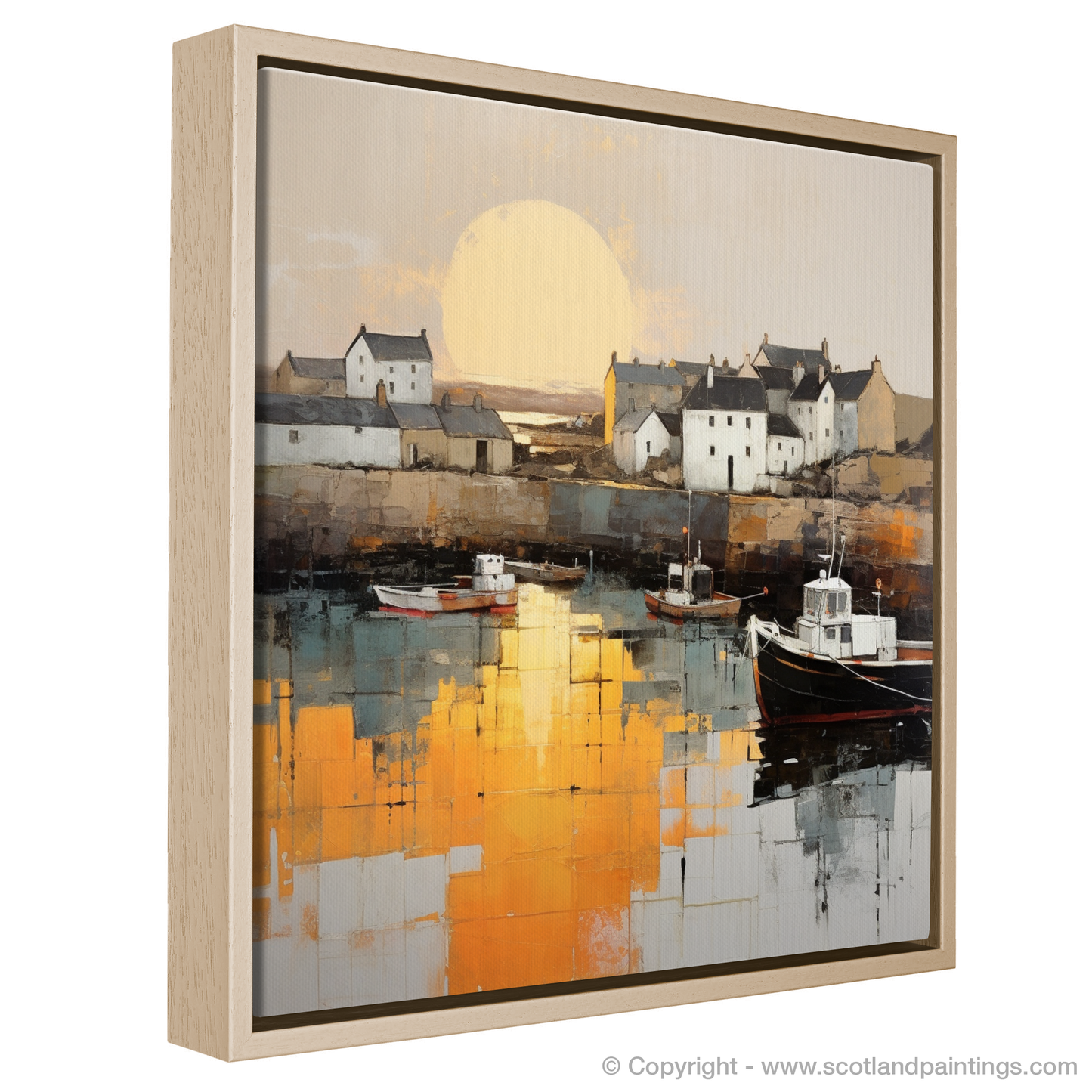 Portmahomack Harbour at Sunset: A Minimalist Masterpiece